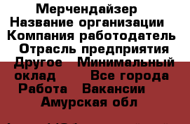 Мерчендайзер › Название организации ­ Компания-работодатель › Отрасль предприятия ­ Другое › Минимальный оклад ­ 1 - Все города Работа » Вакансии   . Амурская обл.